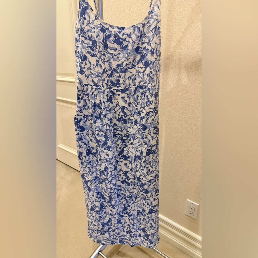 Blue and White Floral Sundress